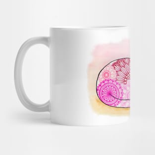 Sleeping Sunset Mandala Cat Mug